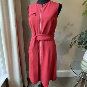 Antonio Melanie Sz 4 Sleeveless Red Dress